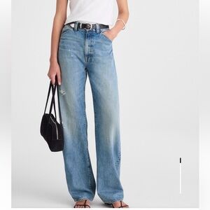 Madewell The Balloon Jean; Dobbins Wash; Rigid